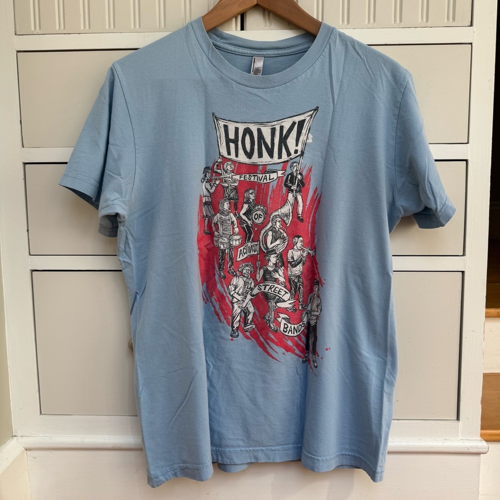 HONK! - Festival of Activist Street Bands 2014 screen printed t-shirt men's M